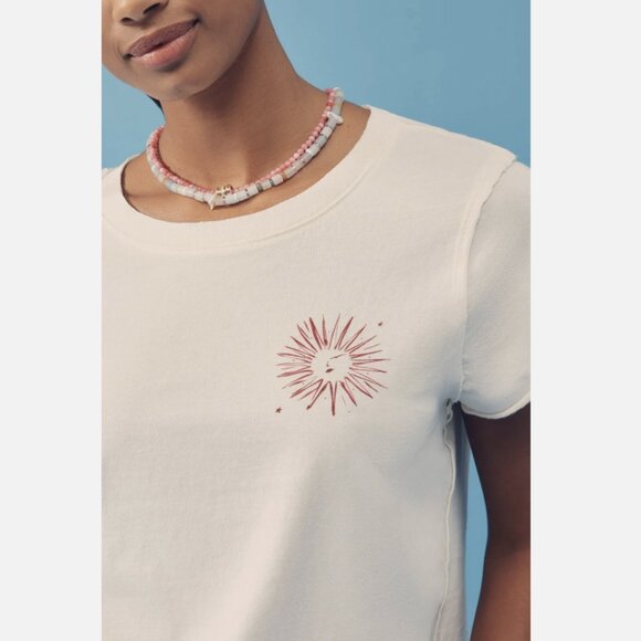 Anthropologie Maeve x Nephthys Illustrated Cotton Short-Sleeve Graphic Tee - Picture 3 of 5